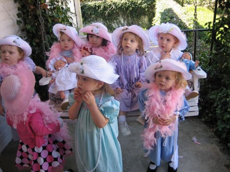 the Ladies of Belhaven gather for tea