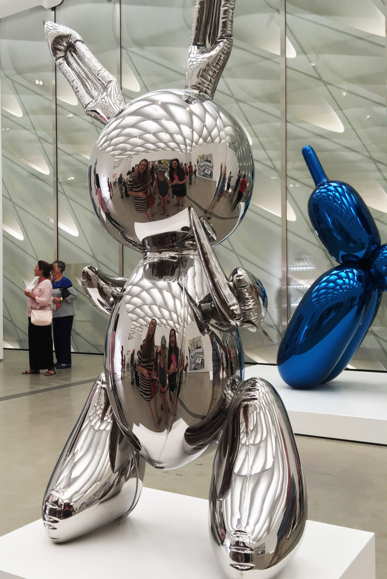 The Beverly Hills Mom Rabbit By Jeff Koons A Stainless Steel Bunny At The Broad